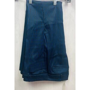 NY & Company Womens 7th Ave Design Studio Blue Black Slim Fit Dress Pants Sz 10